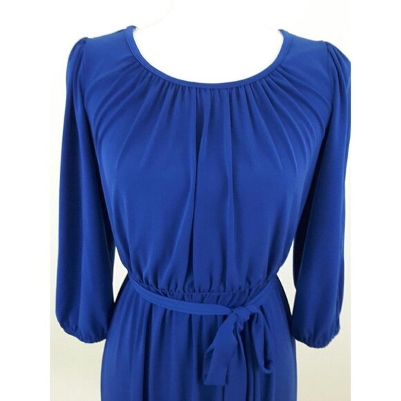 VALERIE BERTINELLI--Women's Size 4--Royal Blue Dress w/Slits on the Sleeve. - Picture 5 of 10